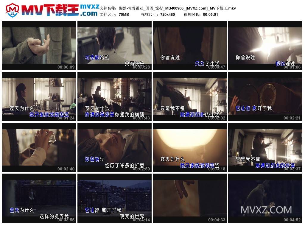 陶然-你曾说过_国语_流行_MB408906